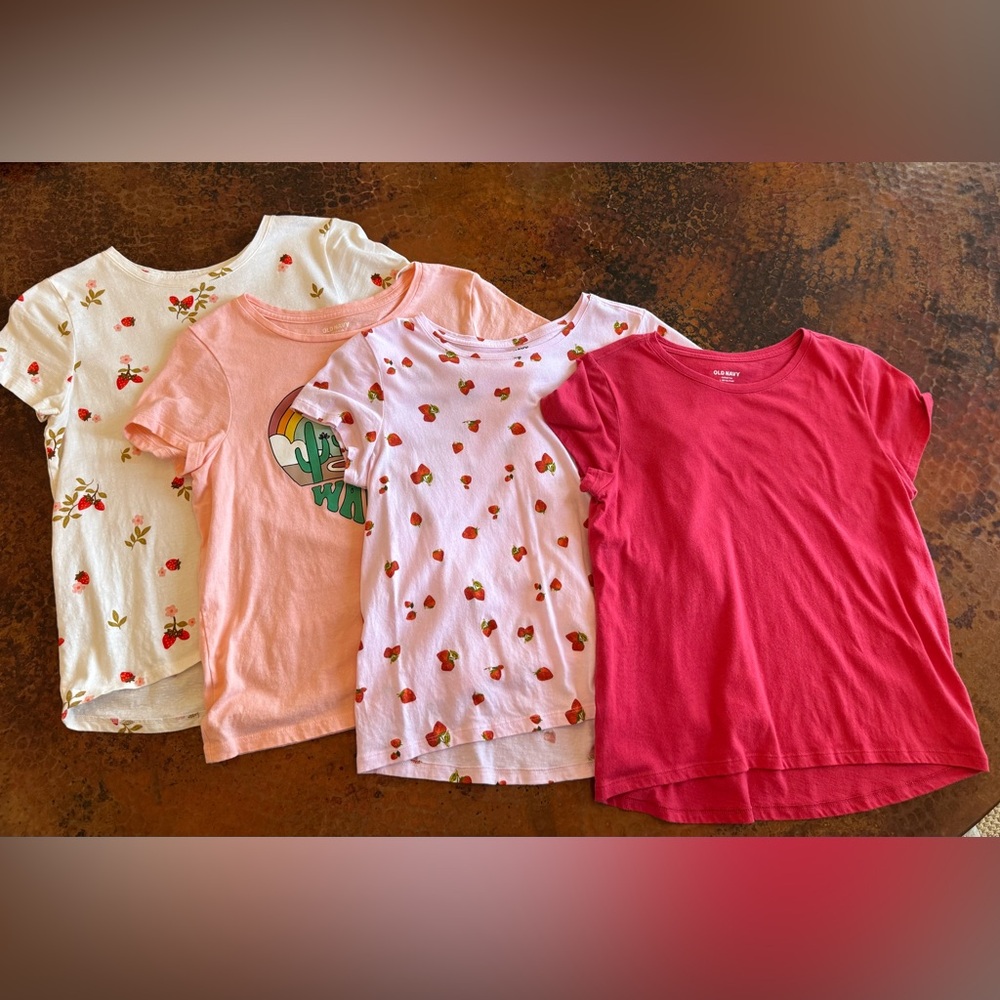 Old Navy Kids' Cherry Print and Solid Color T-Shirts